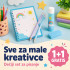 1+1 GRATIS Dečiji set za pisanje - Notes, olovke i lepak