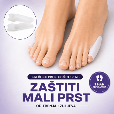 Pinky Toe silikonski separator za mali prst – protiv trenja i pritiska