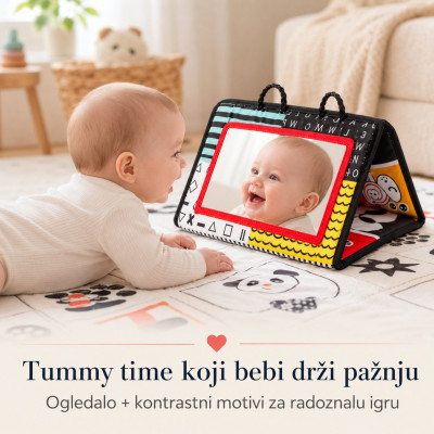 Baby Vision 4u1 razvojna prostirka sa ogledalom za bebe - Tummy Time