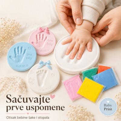 Penasta masa za otisak bebe – Baby Print uspomena