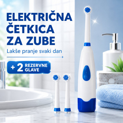 ProWhite električna četkica za lakše pranje zuba + 2 nastavka