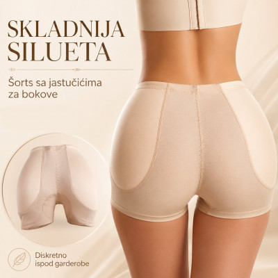 Šorts za oblikovanje figure sa jastučićima za bokove