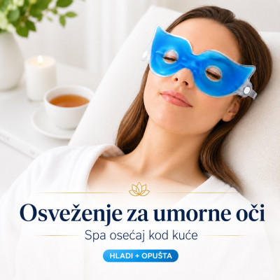 Gel maska za predeo oko očiju - za odmorne oči bez podočnjaka
