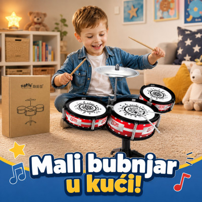 Set bubnjeva za decu – Drum Party muzička igračka za male muzičare