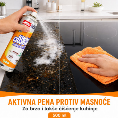 Aktivna pena za čišćenje i odmašćivanje kuhinje – 500 ml
