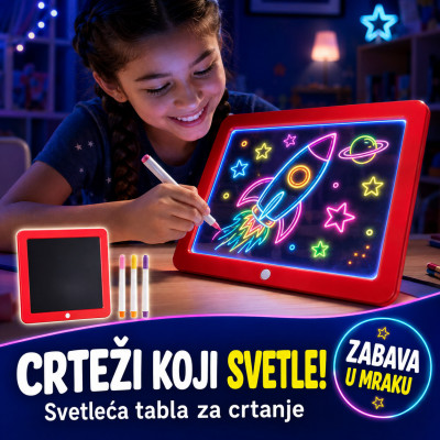Magic Pad - Magična svetleća tabla za crtanje