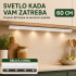 Magnetna LED lampa sa senzorom pokreta 60 cm sa USB kablom