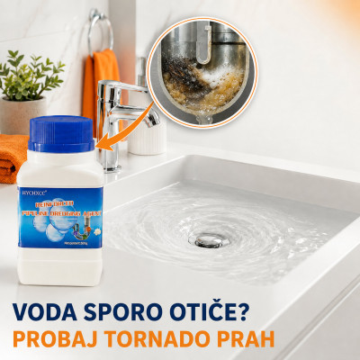 Tornado prah za otčepljenje i čišćenje odvoda – 260 g