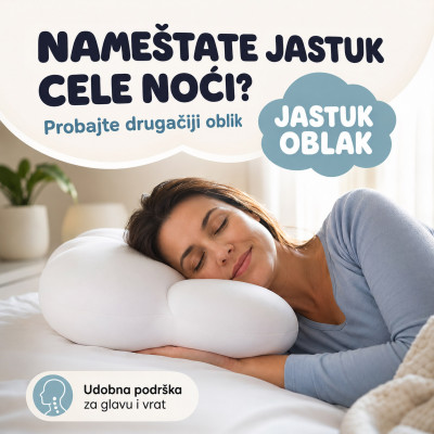 Egg Sleeper jastuk oblak – udobna podrška za glavu i vrat