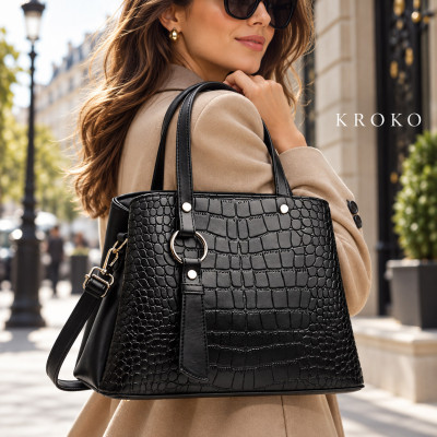 KROKO Elegantna ženska torba 