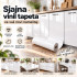 Sjajna vinil tapeta za nameštaj - Bela boja 2m rolna