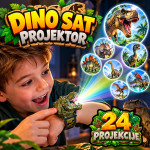 Dino Projektor - Dečiji Digitalni Sat sa 24 Projekcije Dinosaurusa