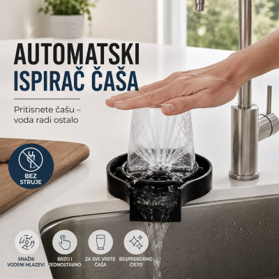 Automatski ispirač čaša i flaša za sudoperu