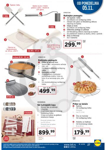 Lidl Srbija Katalog Akcija 01 11 07 11 2018 Kuda U Kupovinu