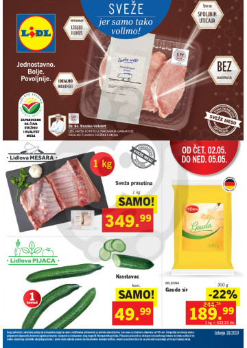 Lidl Srbija Katalog Akcija 02 05 08 05 2019 Kuda U Kupovinu