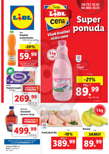 Lidl Akcija Lidl Katalog Jul 2020