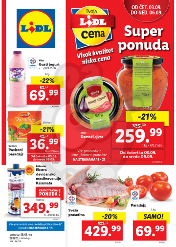 Lidl Srbija Katalog Akcija 03 09 09 09 2020 Kuda U Kupovinu
