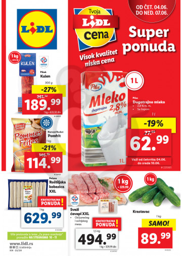 Lidl Srbija Katalog Akcija 04 06 10 06 2020 Kuda U Kupovinu