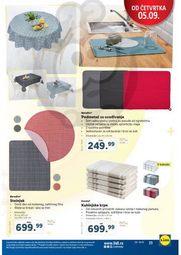 Lidl Srbija Katalog Akcija 05 09 11 09 2019 Kuda U Kupovinu