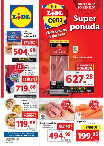 Lidl Srbija Katalog Akcija 09 07 15 07 2020 Kuda U Kupovinu