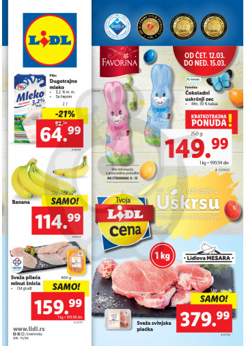 Lidl Srbija Katalog Akcija 12 03 18 03 2020 Kuda U Kupovinu