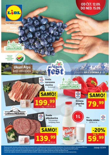 Lidl Srbija Katalog Akcija 12 09 18 09 2019 Kuda U Kupovinu