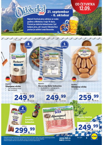 Lidl Srbija Katalog Akcija 12 09 18 09 2019 Kuda U Kupovinu