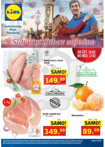 Lidl Srbija Katalog Akcija 14 02 20 02 2019 Kuda U Kupovinu