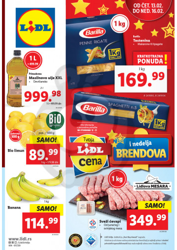 Lidl Srbija Katalog Akcija 13 02 19 02 2020 Kuda U Kupovinu