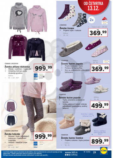 Lidl Srbija Katalog Akcija 13 12 19 12 2018 Kuda U Kupovinu