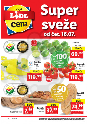 Lidl Srbija Katalog Akcija 16 07 22 07 2020 Kuda U Kupovinu