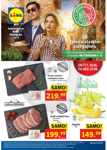 Lidl Srbija Katalog Akcija 20 06 26 06 2019 Kuda U Kupovinu