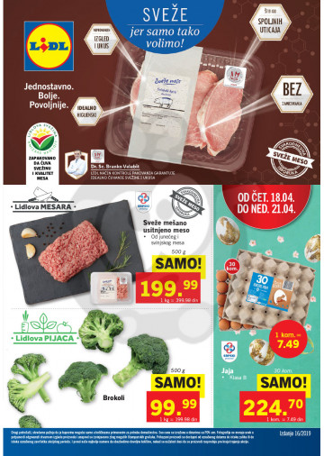 LIDL SRBIJA Katalog Akcija 18.04. - 24.04.2019. | Kuda u Kupovinu