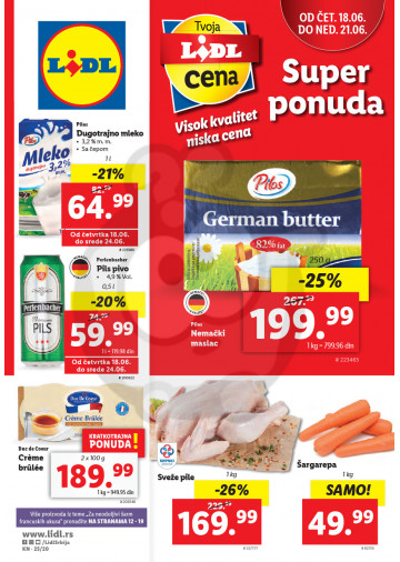 Lidl Srbija Katalog Akcija 18 06 24 06 2020 Kuda U Kupovinu