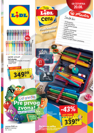 Lidl Srbija Katalog Akcija 20 08 26 08 2020 Kuda U Kupovinu