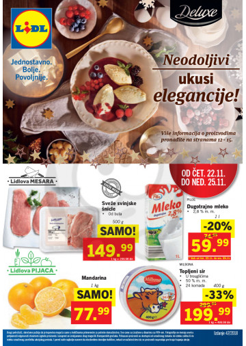 Lidl Srbija Katalog Akcija 22 11 28 11 2018 Kuda U Kupovinu