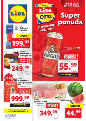 Lidl Srbija Katalog Akcija 25 06 01 07 2020 Kuda U Kupovinu