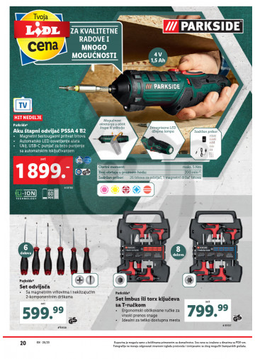 Lidl Srbija Katalog Akcija 25 06 01 07 2020 Kuda U Kupovinu