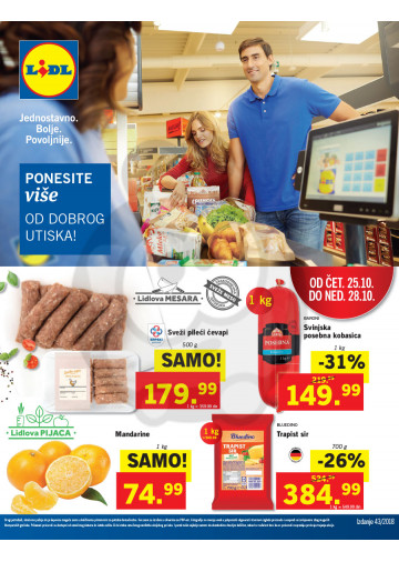 Lidl Srbija Katalog Akcija 25 10 31 10 2018 Kuda U Kupovinu
