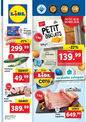 Lidl Srbija Katalog Akcija 26 03 01 04 2020 Kuda U Kupovinu