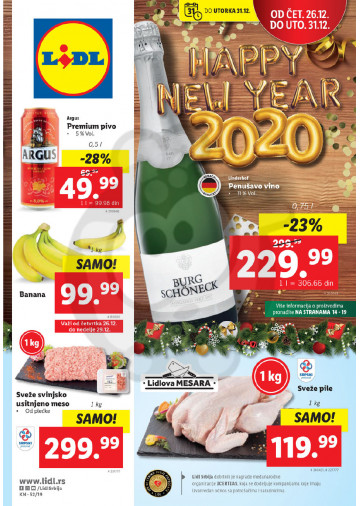 Lidl Srbija Katalog Akcija 26 12 31 12 2019 Kuda U Kupovinu