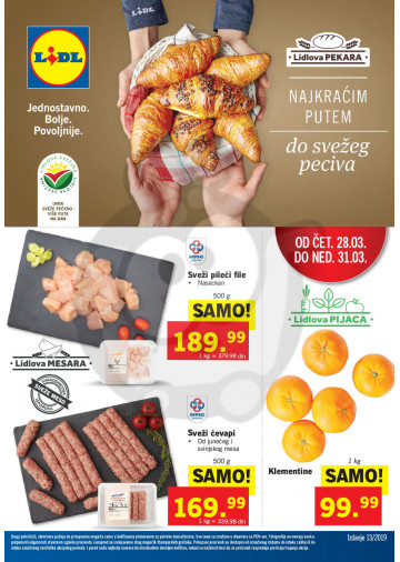 Lidl Srbija Katalog Akcija 28 03 03 04 2019 Kuda U Kupovinu
