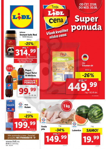 Lidl Srbija Katalog Akcija 27 08 02 09 2020 Kuda U Kupovinu