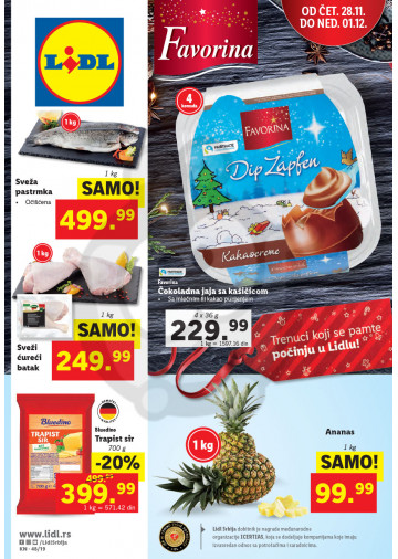 Lidl Srbija Katalog Akcija 28 11 04 12 2019 Kuda U Kupovinu