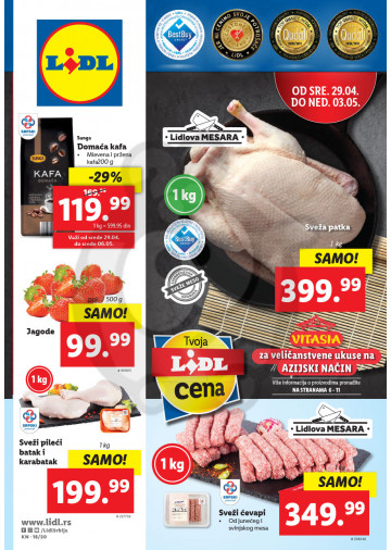 Lidl Srbija Katalog Akcija 29 04 06 05 2020 Kuda U Kupovinu