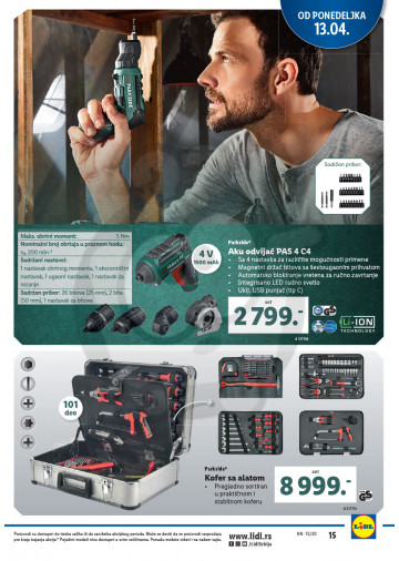Lidl Srbija Katalog Akcija Neprehrana 09 04 15 04 2020 Kuda U Kupovinu