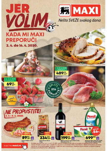 Maxi Katalog Akcija 02 04 14 04 2020 Kuda U Kupovinu