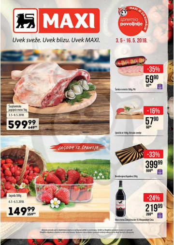 Maxi Katalog Akcija 03 05 16 05 2018 Kuda U Kupovinu