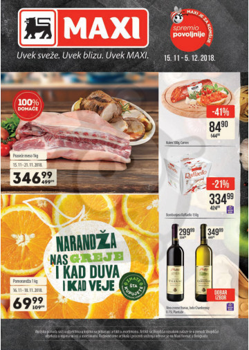 Maxi Katalog Akcija 15 11 05 12 2018 Kuda U Kupovinu