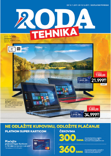 Roda Akcija Katalog Tehnika 10 11 10 12 2017 Kuda U Kupovinu